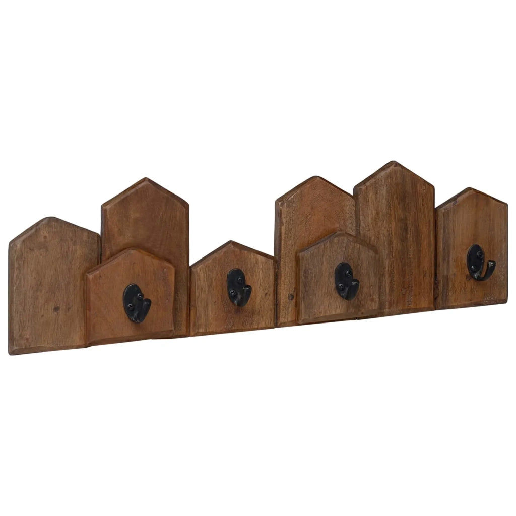 Gruccia Marrone 48 x 8 x 15 cm Legno di Mogano Massello CFW4323808