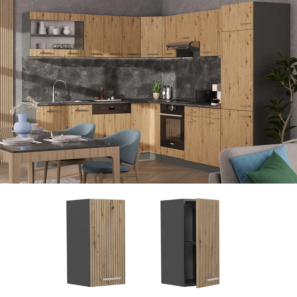 Vicco Pensile da cucina Rovere artigianale 30 cm
