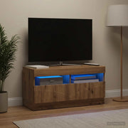 Mobile TV LED Rovere Artigianale Legno ingegnerizzato 897444