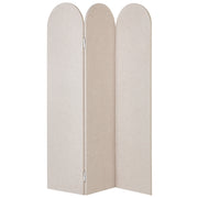 Divisorio pieghevole a 3 pannelli con struttura in acciaio poliestere beige ufficio domestico stile moderno