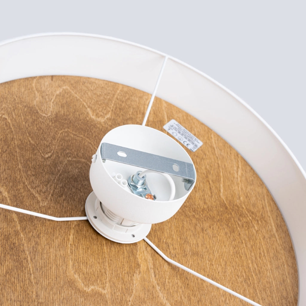 Lampada da soffitto TELESTO bianco/marrone chiaro