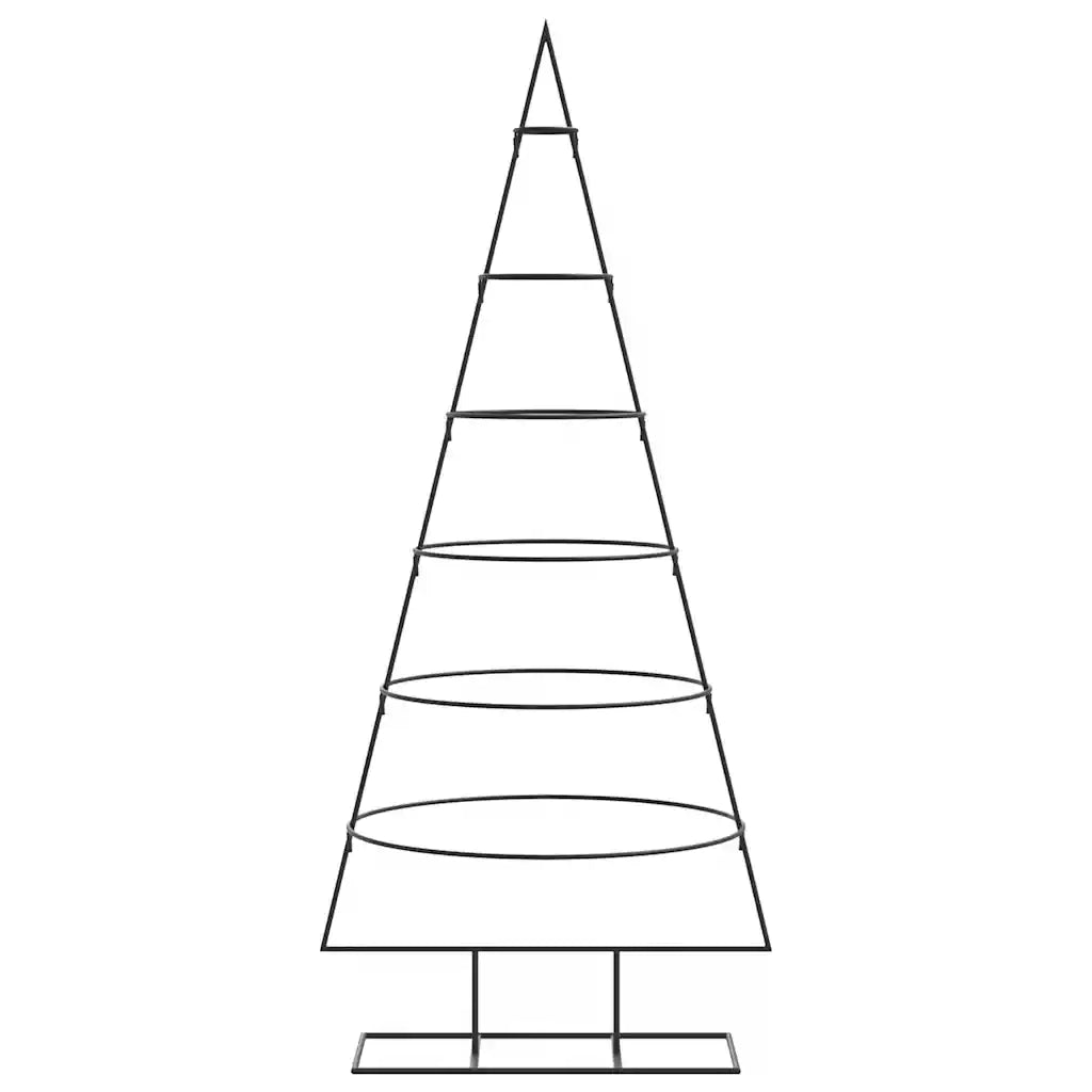 Albero di Natale Decorativo in Metallo Nero 150 cm 4018948
