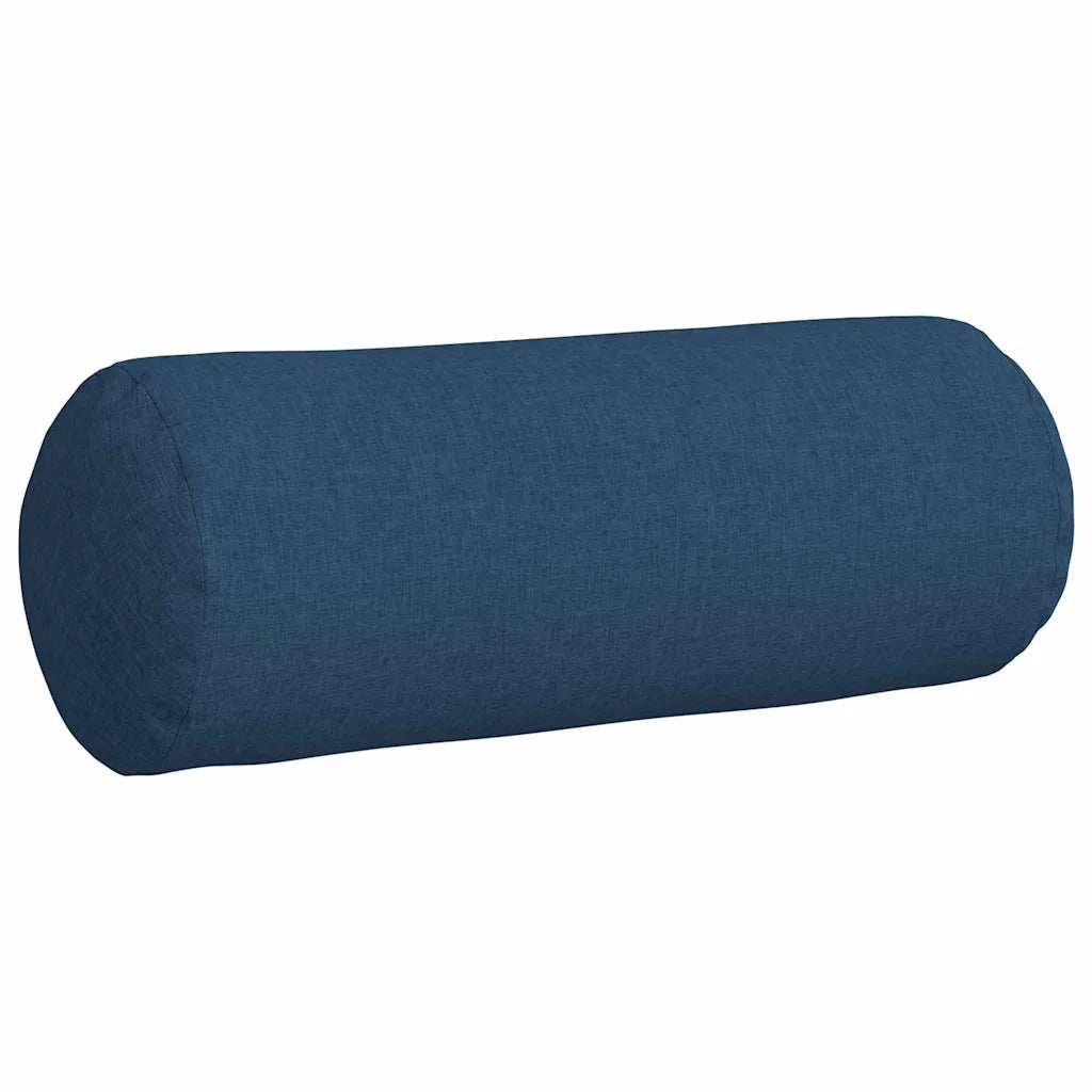 Cuscini a rullo 2 pcs Blu Ø 25 x 70 cm Tessuto