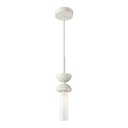 Maytoni Lampada A Sospensione Moderna Kyoto 1 Luce G9 Bianco Metallo Vetro