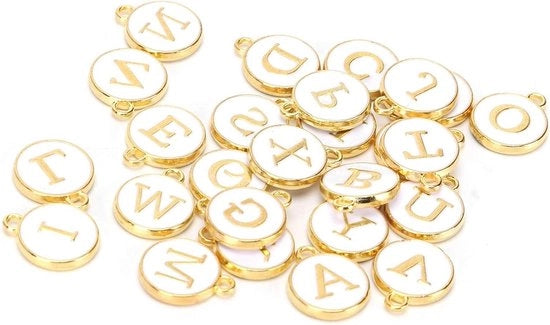 Kit di accessori per gioielli in argento sterling 925, con 26 lettere H, orecchini e catenine per DIY e artigianato