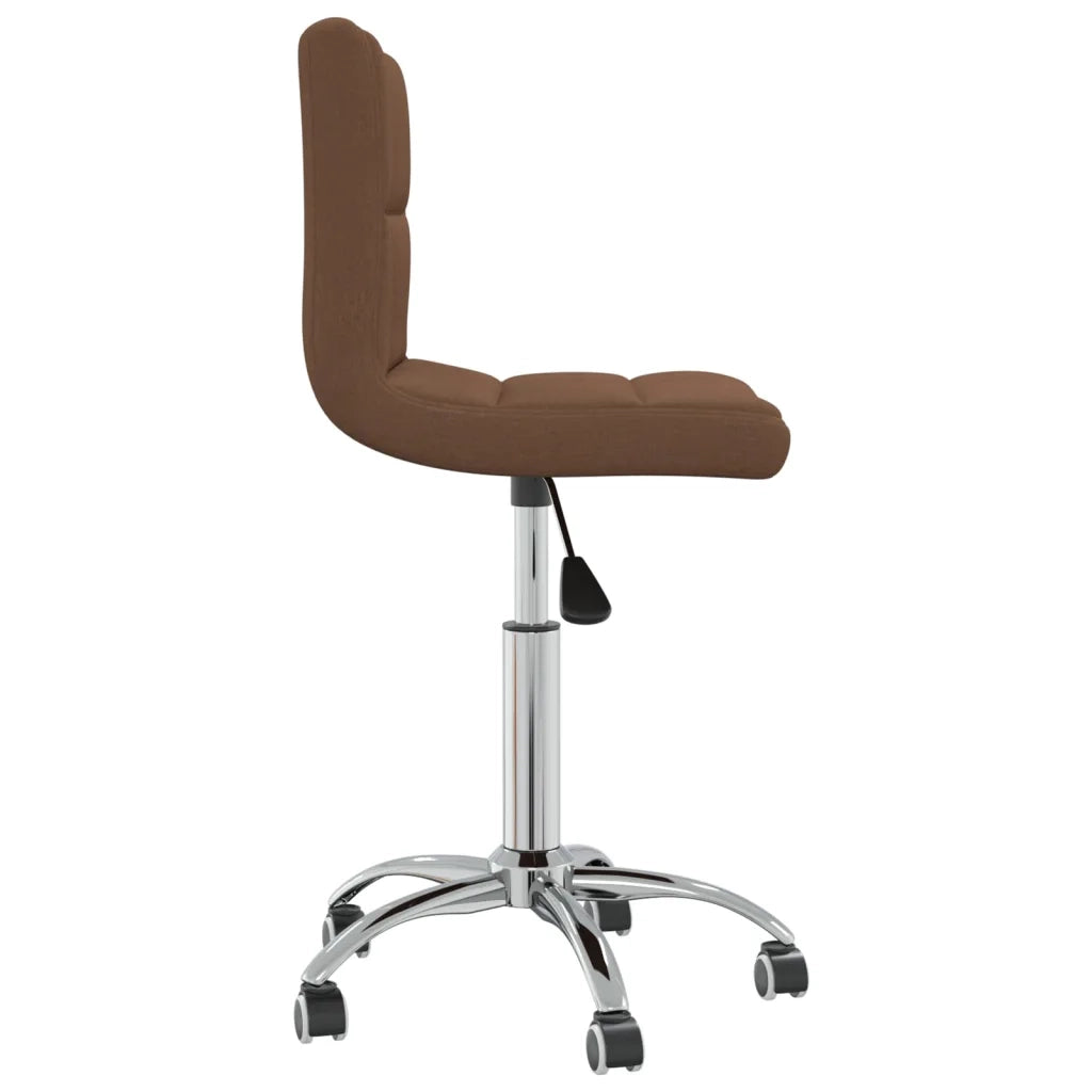 Sedia Girevole da Ufficio Marrone in Tessuto 334316