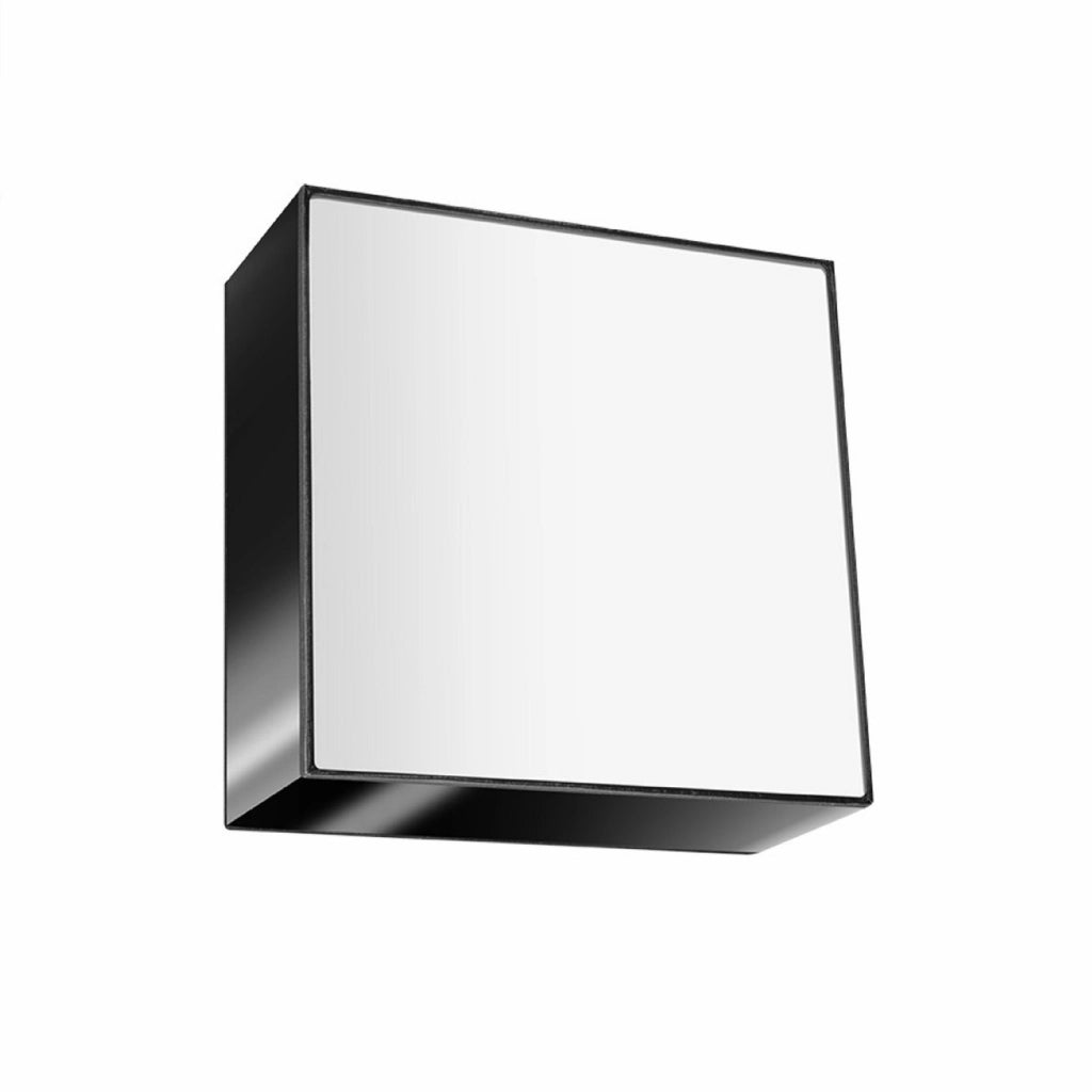 Plafoniera quadrata nera 25 cm Anubis Pure Lume E27