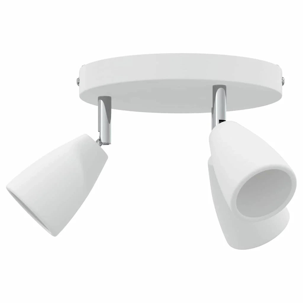Faretto da soffitto moderno orientabile con illuminazione concentrata 19 x 19 x 14,5 cm metallo bianco 02_0058320