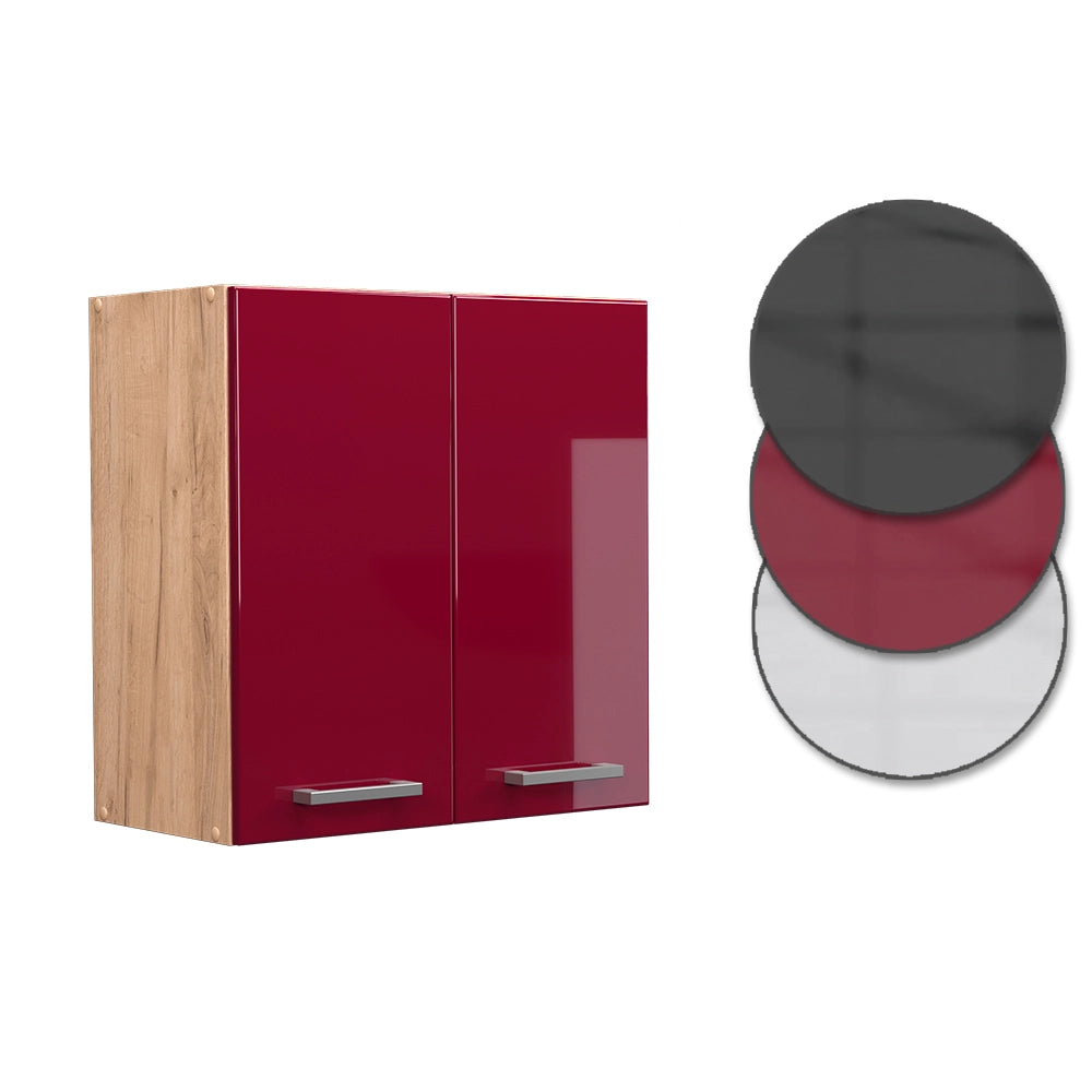 Vicco Pensile da cucina Rosso lucido 60 cm