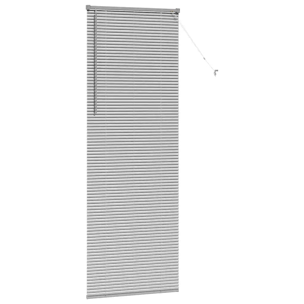 Tendaggi a Veneziana | Tenda a lamelle Argento 220 x 75 cm Alluminio