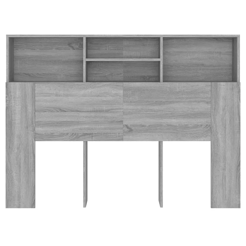 Testiera | Testata con Scomparti Grigio Sonoma 140x19x103,5 cm
