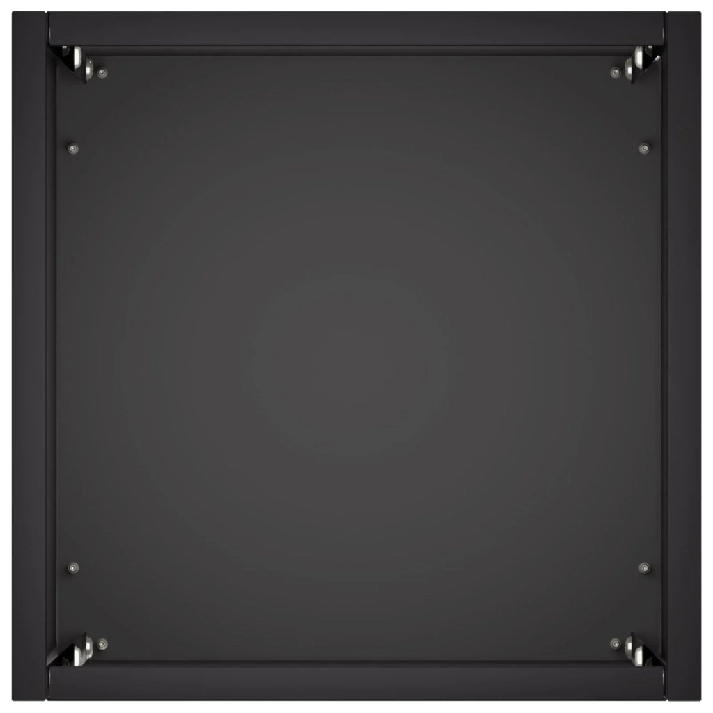 Vaso da giardino 2 pz Nero 20 x 20 x 40 cm 8005289