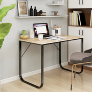 Scrivania per Computer Nero e Rovere 110x60x73 cm in Truciolato cod mxl 70931