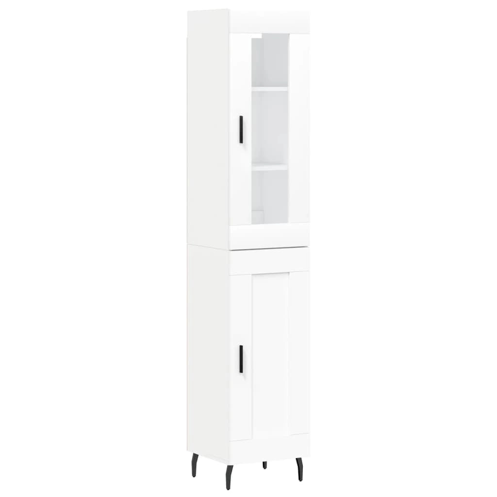 Credenza Bianca 34,5x34x180 cm in Legno Multistratocod mxl 102013