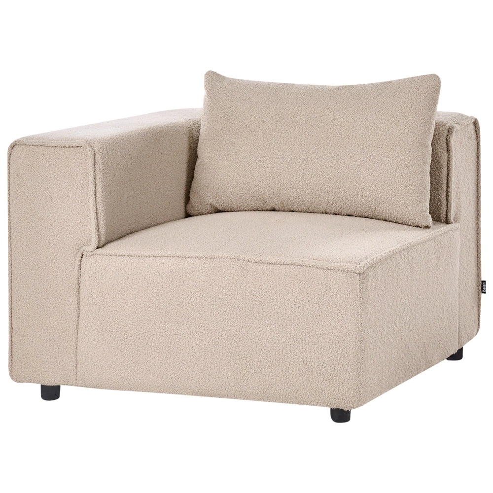 Modulo divano a 1 posto angolare bouclé Beige sezione modulare
