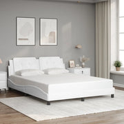 Giroletto senza Materasso Zadar Bianco 160x200 cm in Similpelle 3208192