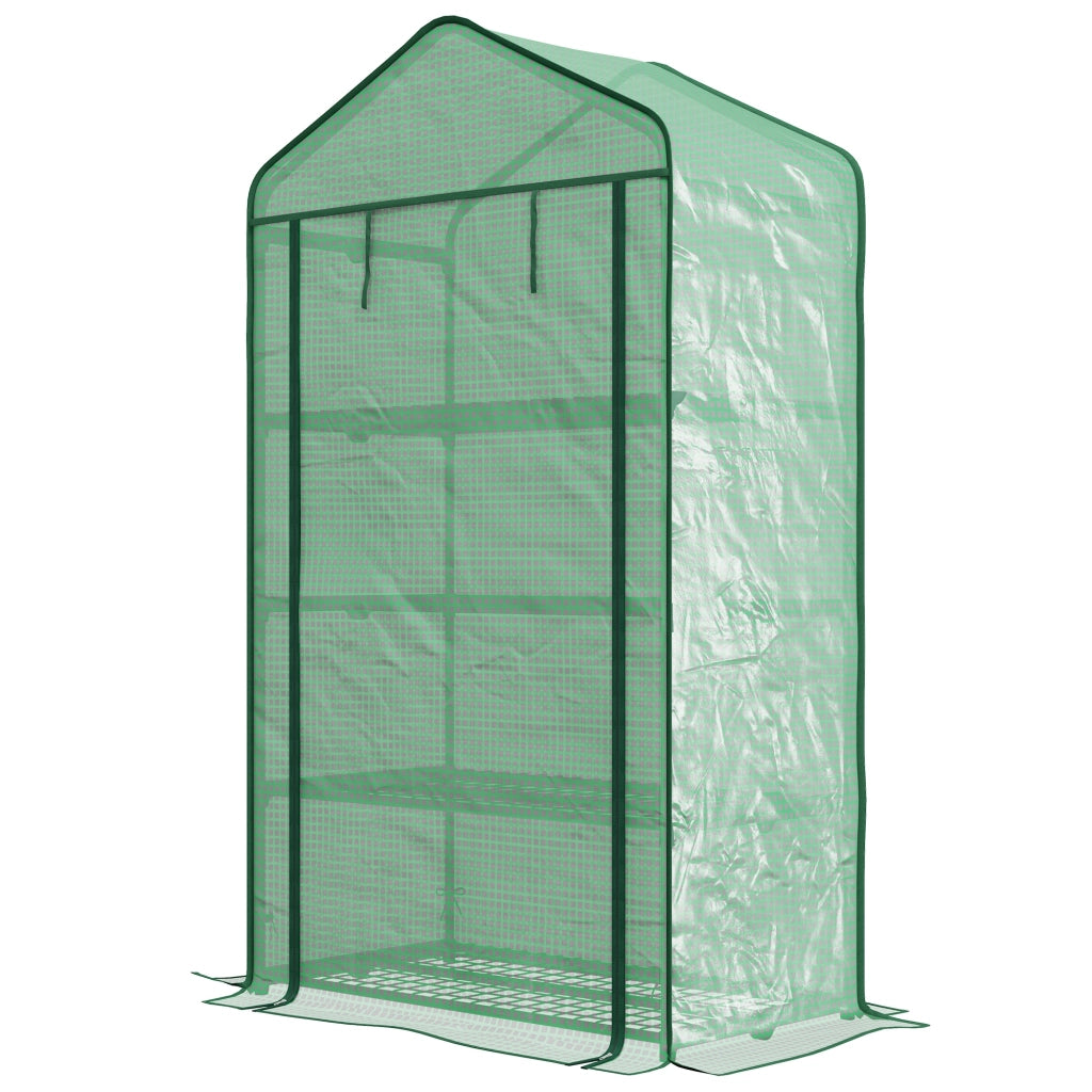 Serra da Giardino 4 Livelli ¨C zephmum ¨C Verde 90x49x160 cm Acciaio Galvanizzato