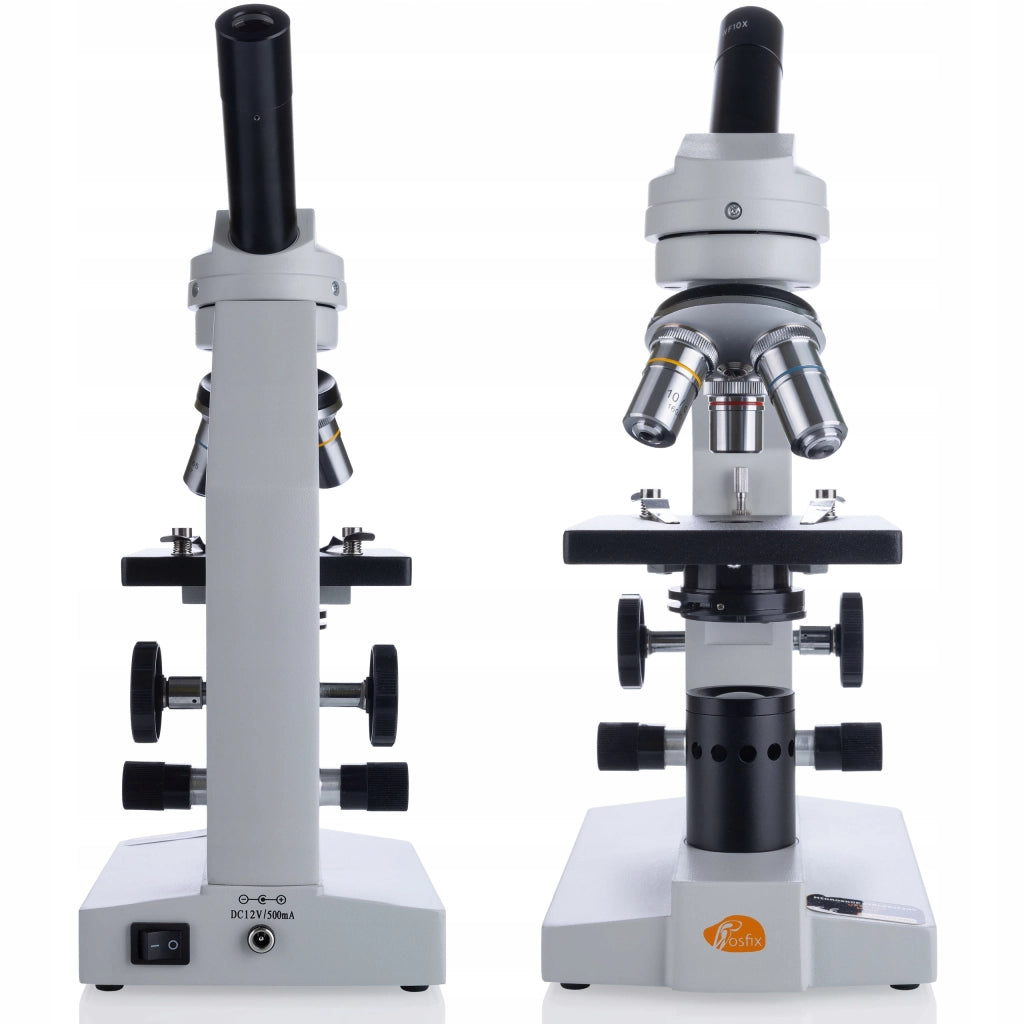 Mikroscopio Biologico Uran Pro MBUP – Testa Monoculare Inclinata 45° | Ottica di Alta Qualità