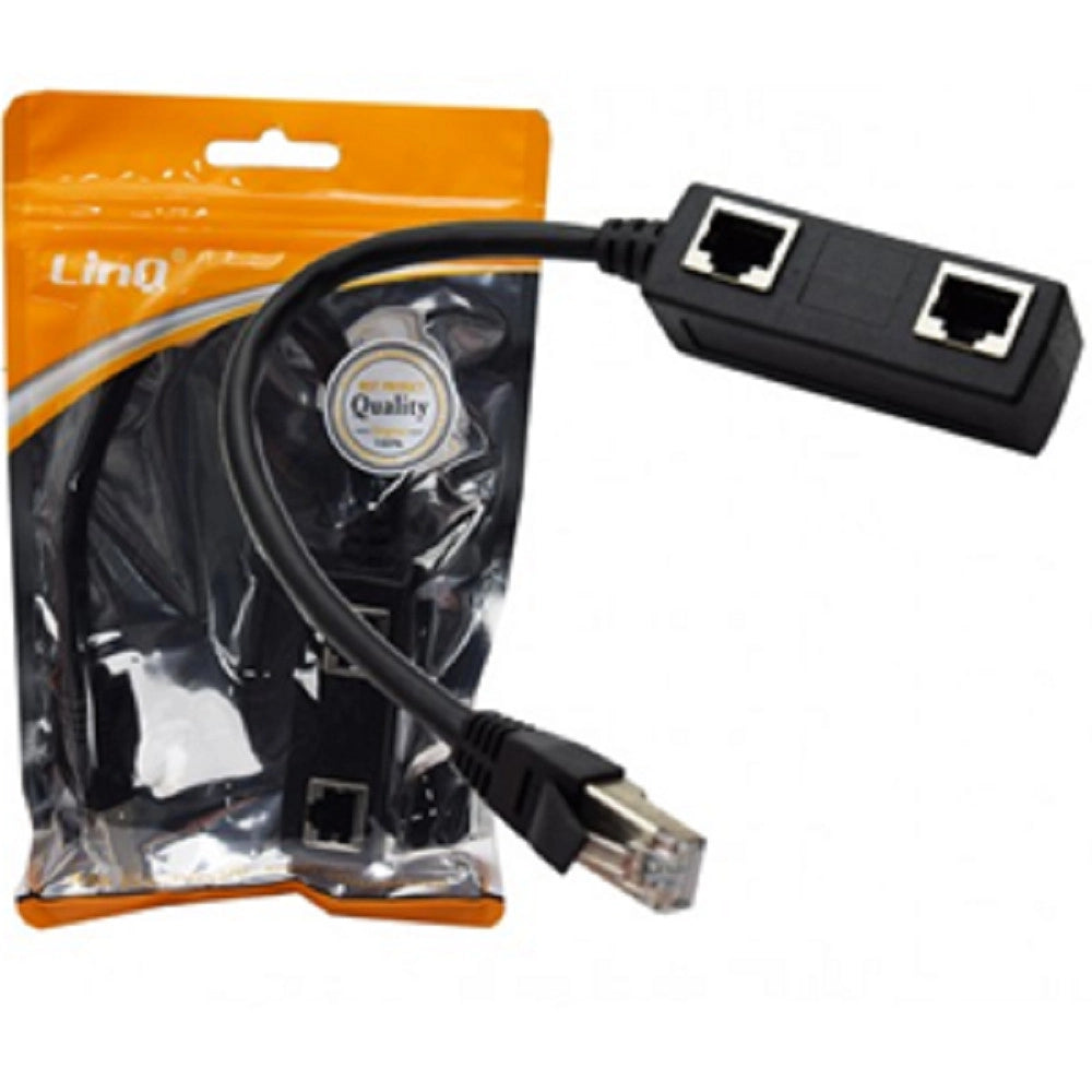 Trade Shop - Cavo Scheda Sdoppiatore Rj45 2in1 Splitter 2 Porte Adsl Ethernet Internet It-7012 -