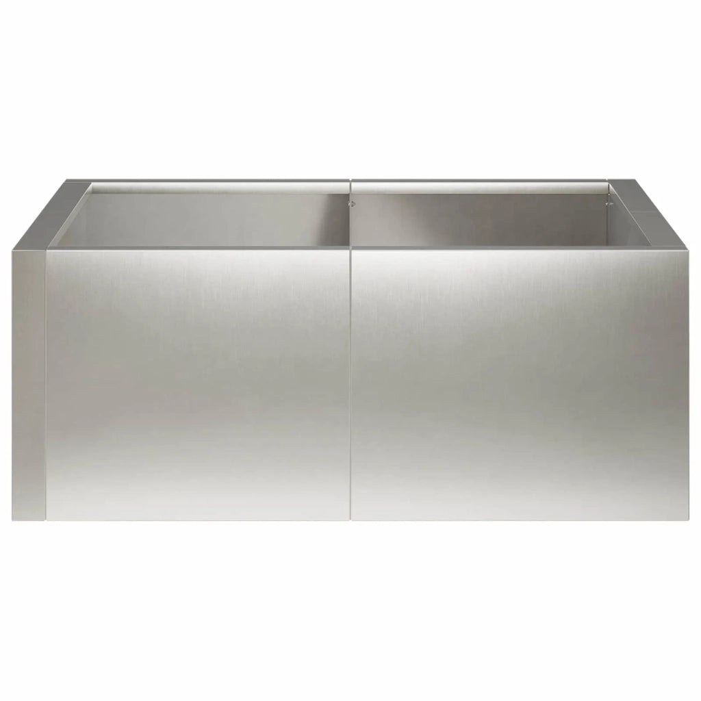 Muro di contenimento 4 pz 100 x 100 x 30 cm Acciaio Inox 3449202