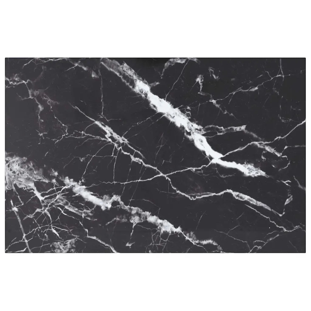 Piano per Tavolo Bianco 100x62 cm 8 mm in Vetro Aspetto Marmo  cod mxl 76746