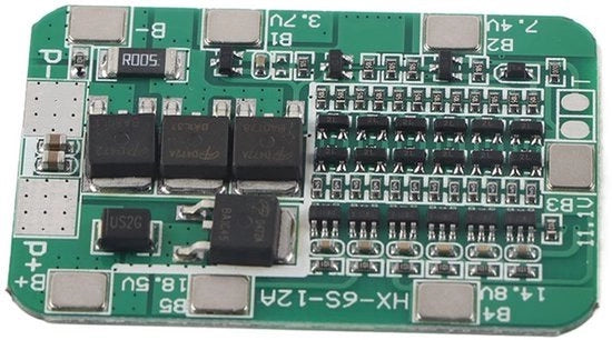Pannello di protezione batteria 6S per celle Li-ion 22 V 24 V con protezione contro sovraccarico sovraccorrente cortocircuito e scarica eccessiva.