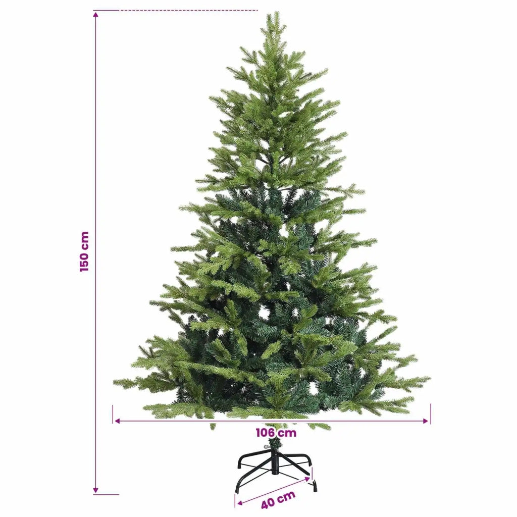 Albero di Natale Artificiale con Rami Pieghevoli 150 cm 42055478