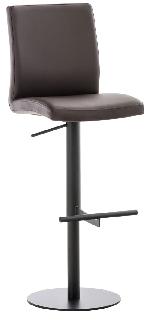 2er Set Barhocker Cadiz Kunstleder schwarz