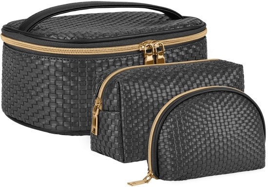 Borsa cosmetica per viaggio Borsa per bagno grande Borsa acqua resistente 3 pezzi