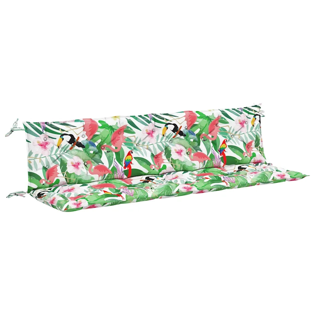 Cuscini Panca da Giardino 2 pz-Set di 2 Cuscini per panchina da esterno Multicolore 200x50x7cm in Tessuto