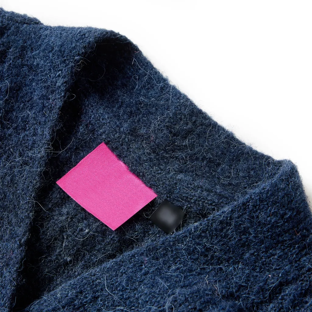 Cardigan da Bambina Lavorato a Mano Blu Marino 140cod mxl 132202
