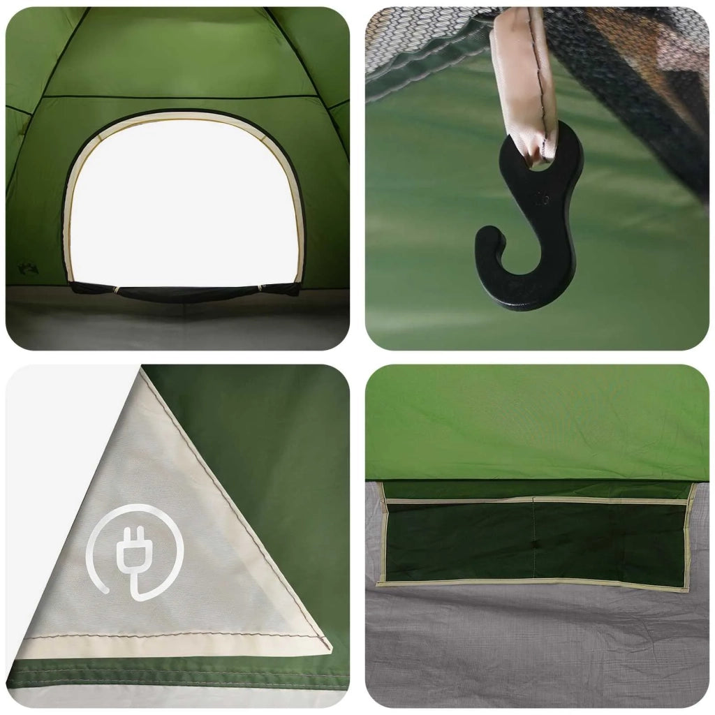 Tenda da campeggio con tetto Verde 275 x 215 x 125 cm 42028632