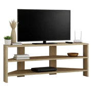 Mobile porta TV Centauro, Credenza da soggiorno, Armadio basso per TV, Base parete attrezzata, 114x36h45 cm, Quercia