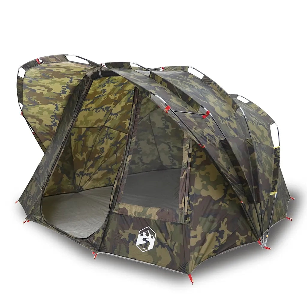 Tenda da Pesca per 5 Persone Mimetica Impermeabile 4009394
