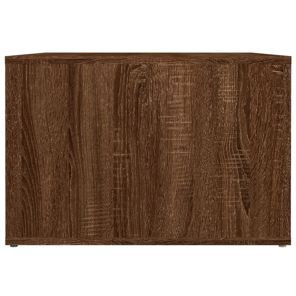 Comodino Rovere Marrone 57x55x36 cm in Legno Multistrato 816559