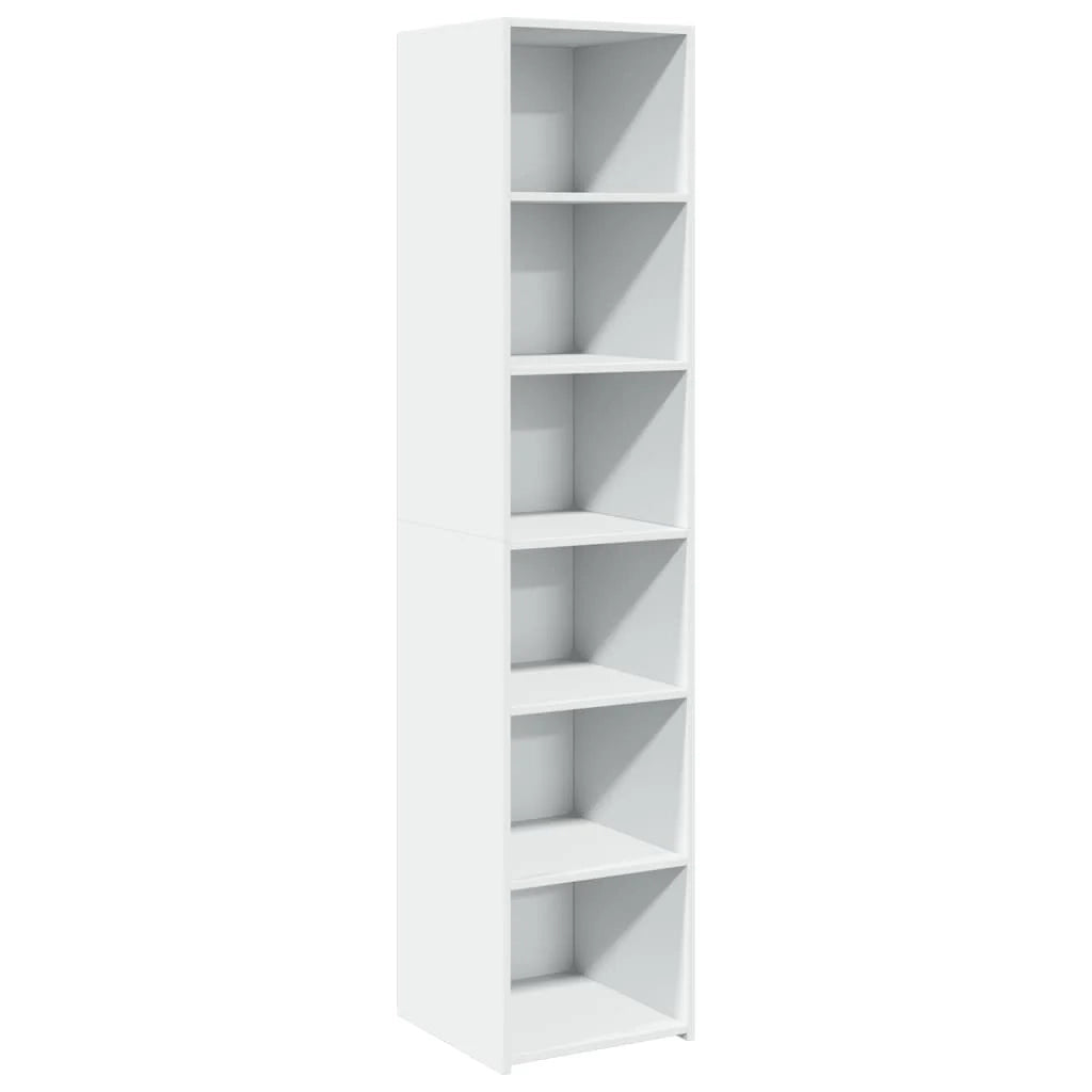 Credenza cassettiera cassettiera mobile contenitore organizer cucina soggiorno soggiorno alto 40 x 41 x 185 cm derivati ​​del legno bianco 02_0032448