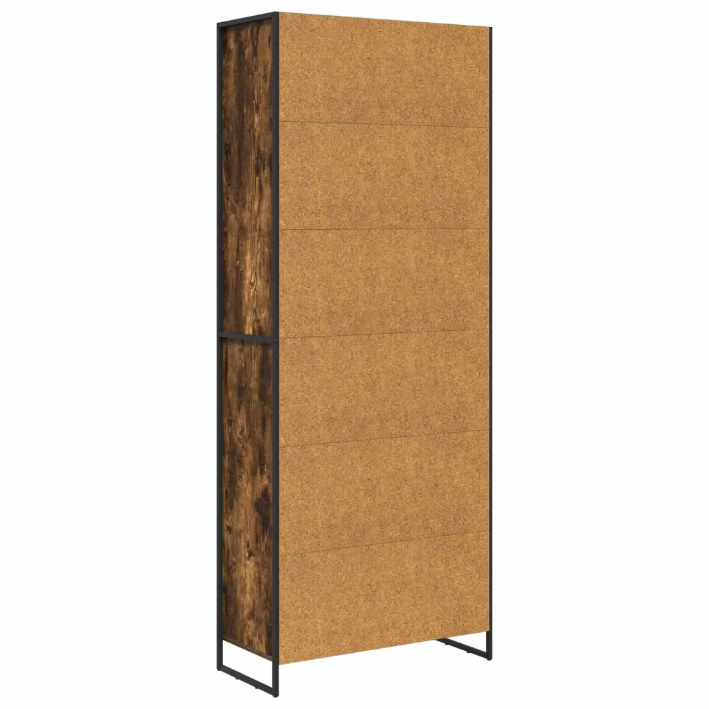 Credenza | Armadi alti Quercia Fumosa 79 x 36 x 200 cm Legno multistrato