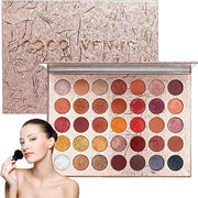 Palette di Ombretti 35 Colori - Fortemente Pigmentata - Cosmetica Professionale per Trucco - Palette di Trucco - Duratura - Ecocompatibile - Palette di Trucco