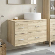 Set di mobili per il bagno 2 pz Rovere Sonoma 3404010