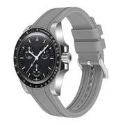 Cinturino orologio 20mm/22mm - Cinturino in gomma siliconica morbida - Cinturino per orologi da sport - Compatibilità universale - Leggero - Cerniera in acciaio inossidabile - Cinturino orologio
