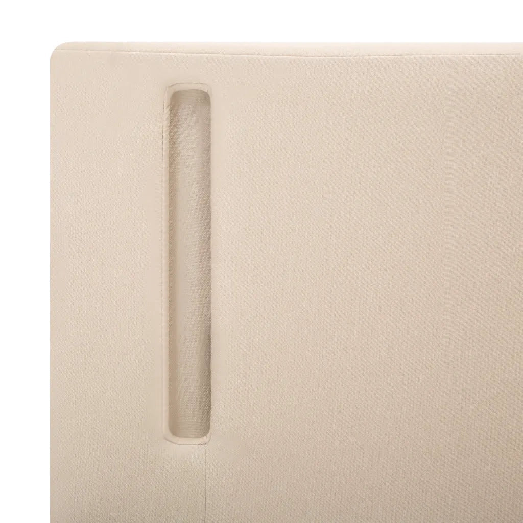 Giroletto con LED Crema e Grigio Scuro in Tessuto 100x200 cm 286770