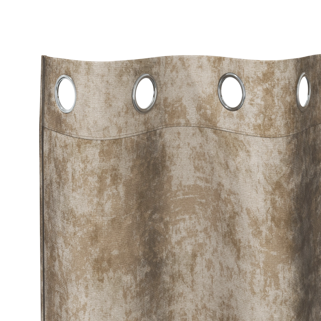 Tende di Velluto 2 pz con occhielli Champagne 245x140 cm