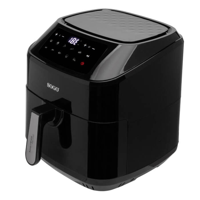 Friggitrice ad aria elettrica 7,5L con doppia resistenza, 10 programmi preimpostati, display LED digitale 2150W - SOGO