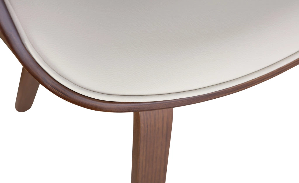 Sedia da pranzo Foley crema,Finta pelle