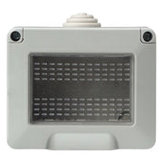 Custodia 3P IP55 Scatola Porta Frutti Con Coperchio 3 Posti Moduli Compatibile Con Vimar Plana