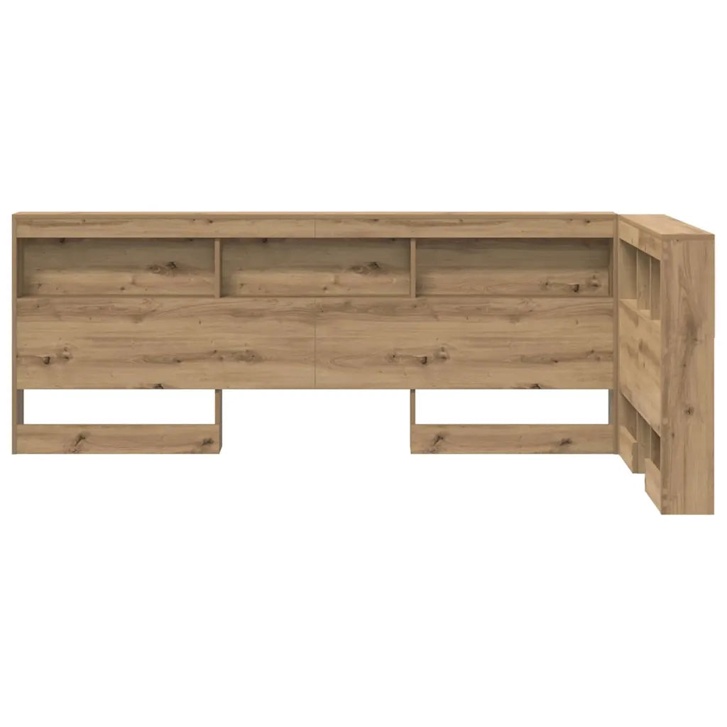 vidaXL Testata contenitore rovere artigianale 90 cm Legno multistrato