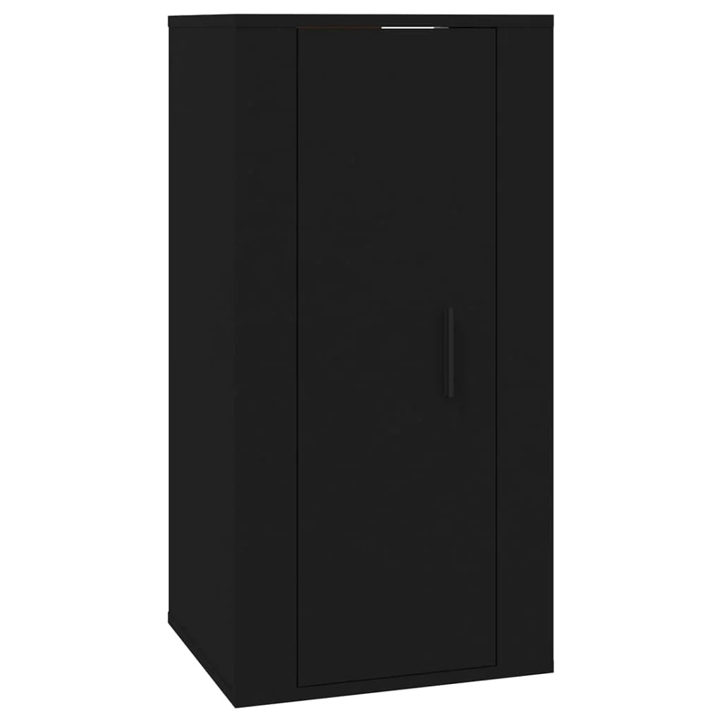 Mobile TV multimediale scaffale TV mobile TV credenza TV sala da pranzo soggiorno camera da letto montaggio a parete 40 x 34,5 x 80 cm nero 02_0027776