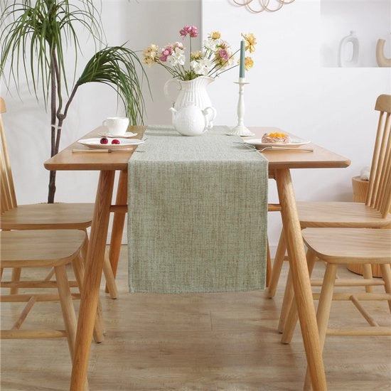 Tavolo da pranzo in stile boemiano rurale - 33x275cm tavolo da pranzo in lino - tavolo da pranzo a mano - adatto per sala da pranzo, tavolo da salotto, cucina