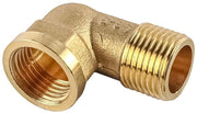 Fitting a gomito per angolo 90 gradi in ottone - parti di tubazione - 1/2 BSP maschio x 1/2 PT femmina - lavorazione precisa - dimensioni totali 46 x 33 mm - fitting a gomito