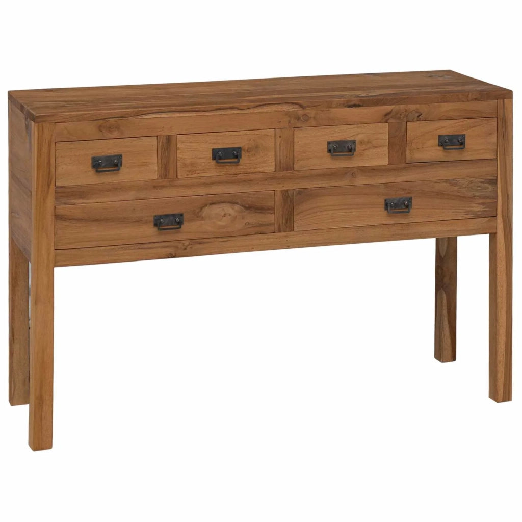 Credenza Naturale 110 x 35 x 75,5 cm Legno di teak solido 42024261